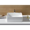 Fauceture EVA20156 Solid Surface Matte Stone Single-Bowl Bathroom Sink, Matte Wht EVA20156